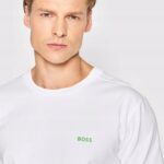 HUGO BOSS Koszulka Bawełniana Biała Bluzka Męska Małe Logo Premium r. XL