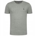 RALPH LAUREN T-shirt Męski Szary Koszulka Basic Małe Logo r. L