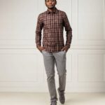 koszula meska hugo boss elegancka w kratkę M