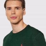 POLO RALPH LAUREN Longsleeve Koszulka Męska Z Długim Rękawem Zielona r. M