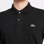 LACOSTE Longsleeve Koszulka Czarna Męska Regular Premium r. S