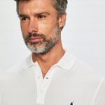 RALPH LAUREN Polówka Męska Koszulka Polo Biała Slim r. XXL
